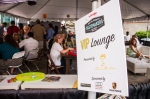 The sign for the V.I.P lounge hangs outside the tent. Photo: Talyn Sherer