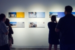 People stop and gaze at the pieces provided by Marcos Ramírez ERRE titled Postales. Photo: Talyn Sherer