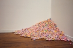 Felix Gonzalez-Torres' piece Untitled gives us a taffy candy corner to enjoy as the night wears down. Photo: Talyn Sherer