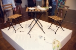 The ruined dinner display pairs well with the Wasatch Bulls Eye Belgian ale. Photo: Talyn Sherer