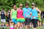 Katie, Emina, Fabien and Sharlee enjoyed a beautiful day as they charged through the Pride 5k. Photo by John Barkiple.