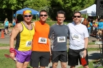 Jon, Billy, Shane and Jeff mingle in the sun after running in the 2014 Utah Pride 5k. Photo by John Barkiple.