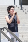 The University of Utah’s Lisa Diamond spoke about the need to include everyone in the fight for equality, including those who wish to remain single. It’s easy to forget that singles also face housing and financial discrimination based on their marriage status. “There’s a million different ways to be,” she said. Photo by John Barkiple.