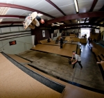 Open Jam Division winner Austin Ramirez blasting off of the vert wall. Photo: Matthew Windsor