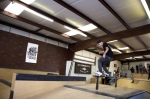 Tyler Olsen, 50-50 on the flatbar. Photo: Joshua Joye