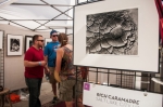 Art fans gather at Rich Caramadre's booth. Photo: Martin S Rivero