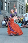 Juana Ghani belly dancer. Photo: John Barkiple