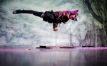 One of many acts on the showman's stage, this time a balancing act! Photo: Matt Brunk