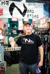 Charles from the Nerd Store proudly repping his brand! Photo: Matt Brunk
