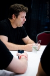 Sean Astin giving a round-table interview in the FantasyCon press room, touching on his love for The Goonies and The Lord of the Rings legacies, his relationship with his family, upcoming projects and more. Photo: Matt Brunk