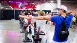 Fantasy Con features lots of interactive areas, including this archery range for con-goers to test out their mad bow skills. Photo: Matt Brunk