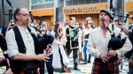 Of the many musical acts popping up over the con. Bag-pipers—It's just not the same without them! Photo: Matt Brunk