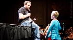 Mark Sheppard, one of television's greatest "Hey, it's that guy!" actors, hanging out on the side of the stage during his panel. Photo: Matt Brunk