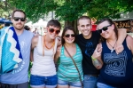 (L-R) Justin Larsen, Kat Zimmerman, Debra Dubuque, Cameron Poulsen and Brittney Allen pose for a quick photo before moving to the front of the crowd. Photo: Talyn Sherer