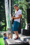 Frontman Aaron Borowitz of THRIVE! gets up close and personal with his fans. Photo: Talyn Sherer