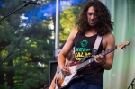 The Expendables vocalist Geoff Weers gets nearly lost in the music and his own hair. Photo: Talyn Sherer