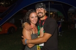 (L-R) Rachel and Miguel Amaya got some VIP passes and enjoyed the show from the comforts of the Geo Lounge. Photo: Talyn Sherer
