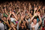 Fans throw their hands in the air as Matisyahu takes the stage. Photo: Talyn Sherer