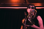 Paula Henderson on sax. Photo: Logan Sorenson/LmSorenson.net