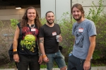 (L–R) SLUG writer Brian Kubarycz, SLUG Managing Editor/CLC copywriter Alexander Ortega and CLC Exhibitor Kit Osborn pause for a photo before they head out. Photo: Garrett Allen