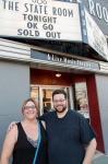 Teauhna and Robert Chavez. First in line for OK Go in SLC! Photo: Logan Sorenson / LMSorenson.net