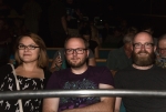 (L–R) Rachel, Ryan and Greg, sitting fancy with their front row seats. Photo: Logan Sorenson / LMSorenson.net