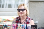 Dominique LaJeunesse of Glitter Ransom chills by her sweet crafts. Photo: Chris Gariety