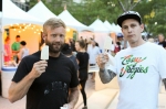 The popular pops at Lick’d appealed to Matt and Ben, who both tried Key Lime. Photo: John Barkiple