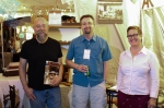 Scott, Art, and Rachel work the Art Kieres Furniture Booth. Photo: John Barkiple
