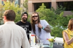 SLUG Mag's Jake Vivori and local concert promoter Rick Shoes pose for a photo on the VIP Patio. Photo: @LmSorenson