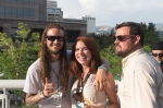 The VIP Patio at Craft lake City's DIY Festival is definitely a no frown town as all attendess are enjoying themselves. Local concert promoter Rick Shoes is pictured with friends from the Natural History Museum of Utah. Photo: @LmSorenson