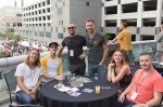 A group of friends relax on the VIP Patio! Second from the left sits DJ Harry Cross and to his right stands Cody Derrick of cityhome COLLECTIVE, enjoying yummy local treats. Photo: @LmSorenson