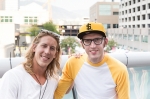 Attending the VIP Patio and DJ Harry Cross posing for a photo with DIY goodness happening in the background. Photo: @LmSorenson