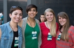 Carla Merono and Lexie Floor pose with friends on the VIP Patio. Photo: @LmSorenson