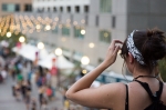 Festival goers have a great view over the events below at the DIY Festival. Photo: @LmSorenson