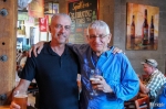 (L–R) Jeff Polychronis and Peter Cole stand in Squatters, their first brewpub, which opened in downtown Salt Lake City on Sept. 5, 1989—just nine months after the first issue of SLUG hit the street. Photo: John Barkiple.