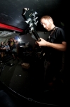Die Off guitarist Shaun Conway bringing the riffs. Photo: Matthew Windsor