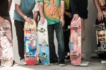 Lineup of decks at Roughside of the Trax. Photo: Martin S Rivero