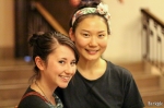 Samantha Matsukawa and Cho Yang attend MUDSON, a modern dance performance at the Masonic Temple in Salt Lake City. Matsukawa knew it was on South Temple, so she just headed west figuring she’d find it eventually. “It was only a block from my house, so I just parked,” she said as she laughed. Photo by John Barkiple.