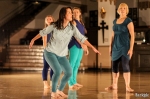 Brooklyn Draper, Heather Francis, Katie Horne, and Natalie Wilhelm perform Pair-diddle by Heather Francis. Photo by John Barkiple.