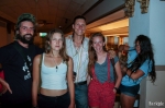 Willy Nevins, Sarah Kelly, James Miska, Emily Bedell, and Kelci McIntosh came to MUDSON: loveDANCEmore to watch their friends dance. “I bring my bike tours [saltlakebiketours.com] past the Masonic Temple all the time, but this is my first time inside. It’s fantastic,” Miska said. Photo by John Barkiple.
