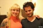 Joanna Reed and Samuel Hanson enjoy Ashley Anderson’s modern dance event. Reed works for a non-profit dance outfit in Pittsburgh called Yes, You Can Dance! operated by Gia T. Presents. It brings dance to seniors and other special needs groups. Photo by John Barkiple.