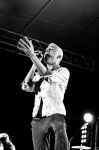 Neon Trees' Tyler Glenn singing to the crowd. Photo: Gilbert Cisneros