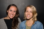 Sisters Jordan and Taylor Rippy waiting for the next musical guest to take the stage. Photo: LmSorenson.net