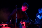 Leifur Björnsson playing keyboard and synthesizer for Low Roar.  Photo: Logan Sorenson