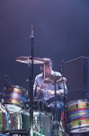 Patrick Carney, drummer for The Black Keys, keeping the speed song after song. Photo: Logan Sorenson