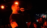 Despot giving the crowd a cheesy grin before ripping another verse. Photo: Matt Brunk
