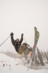Chase Mohrmon floats from the hip to the wall ride and lands himself in 2nd Place in the Men's Open Ski division. Photo: @_chriskiernan_ (IG)