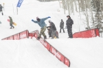 Transfer to a frontside boardslide on the most complicate feature of the park by Josiah Goedecke. Photo: Cezaryna Dzawala