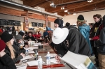 Skiers and snowboarders alike lining up to register for SLUG Games: Slash Bash Presented By Ken Garff Fiat at Brighton Resort. Photo: mikeybaratta.com